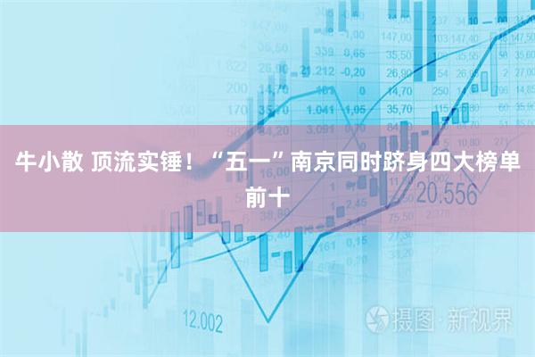 牛小散 顶流实锤！“五一”南京同时跻身四大榜单前十